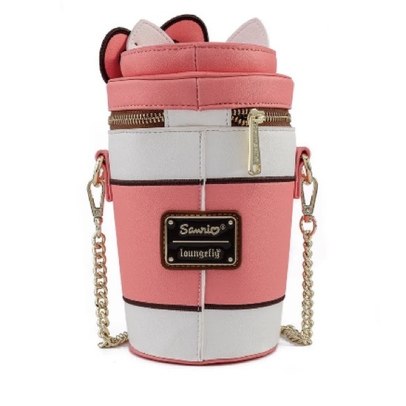 🎃 - Loungefly - Hello Kitty - Pumpkin Spice Latte Wave Crossbody Purse - Picture 2 of 7